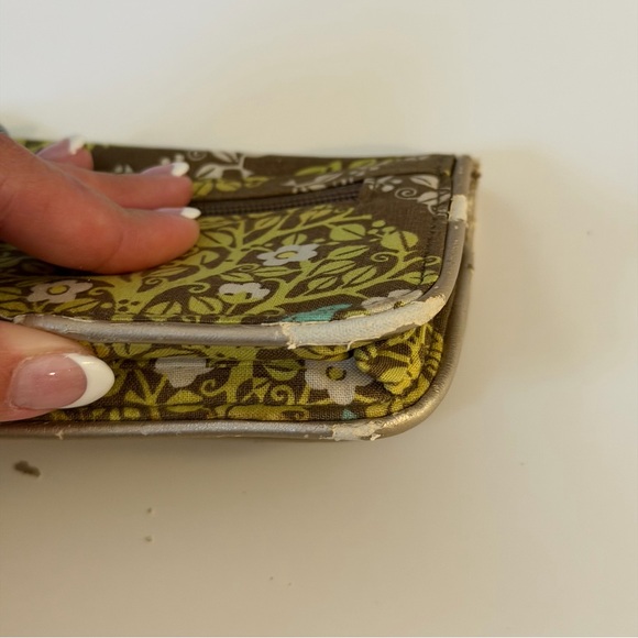 Vera Bradley Vintage Floral Brown Wallet - Picture 7 of 7